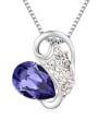 thumb Fashion Tiny Cubic Water Drop austrian Crystals Alloy Necklace 3