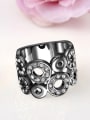 thumb Personality Multi Circle Black Gun Plated Ring 1