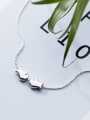 thumb Lovely Double Fish Shaped S925 Silver Necklace 0