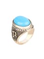 thumb Retro style Oval Resin stone Crystals Alloy Ring 0