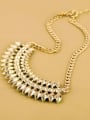 thumb Artificial Stones Alloy Sweater Necklace 1