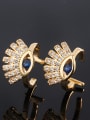 thumb Copper With Cubic Zirconia Fashion Evil Eye Stud Earrings 0