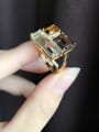 thumb 18K Gold Plated Personalized Crystals Multistone ring 2