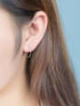 thumb S925 Silver Singel Round Fashionable hoop earring 2