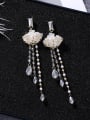 thumb Alloy With  Artificial Pearl  Fashion Flower Water  Drop Earrings 0