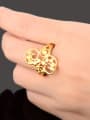 thumb Personality 24K Gold Plated Letter S Shaped Wedding Ring 2