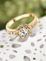 thumb Exquisite 18K Gold Plated AAA Zircon Ring 2