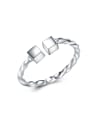 thumb Square Lover Gift Wedding Accessories Opening Ring 0