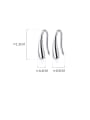 thumb 925 Sterling Silver With Smooth  Simplistic Water Drop Hook Earrings 3
