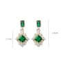 thumb Alloy With Gold Plated Delicate Geometric Drop Earrings 3