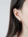 thumb 925 sterling silver simplism fashion twisted earrings 1