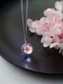 thumb S925 Silver Plum Blossom Round Necklace 1
