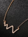 thumb 925 Sterling Silver With Rose Gold Plated Personality Irregular Necklaces 1