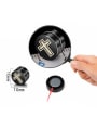thumb Stainless Steel With Black Gun Plated Personality Cross Stud Earrings 2