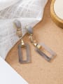 thumb Alloy With Gold Plated Simplistic Hollow  Geometric Drop Earrings 1