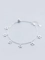 thumb S925 silver stars hollow fashion anklet 0