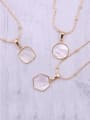 thumb Titanium With Gold Plated Simplistic Geometric Necklaces 0