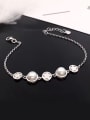 thumb Fashion Freshwater Pearl Five-pointed Stars Bracelet 0
