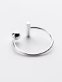 thumb Simply Style Geometric Open Design S925 Silver Ring 1
