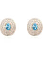 thumb Fashion Shiny austrian Crystals-covered Alloy Stud Earrings 3