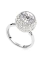 thumb Fashion Shiny Cubic austrian Crystals Alloy Platinum Plated Ring 4