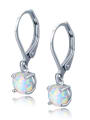 thumb Western Style Opal Stones Hook Earrings 1