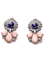 thumb Color Rhinestones Alloy Stud Chandelier earring 0