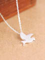 thumb Simple Peace Dove Silver Necklace 2