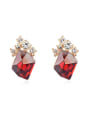 thumb Fashion Geometrcial austrian Crystals Alloy Stud Earrings 1