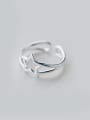 thumb Exquisite Star Shaped Open Design S925 Silver Ring 0