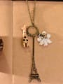 thumb Wooden Giraffe Tower Shaped Necklac 0