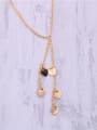 thumb Titanium With Gold Plated Simplistic Heart Necklaces 1
