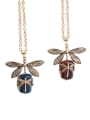 thumb Lovely Dragonfly Resin Alloy Necklace 3