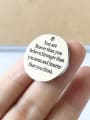 thumb Stainless Steel With Personality Round With positive energy words Charms 0