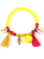 thumb Colorful Wooden Beads Shell Accessories Tassel Bracelet 2