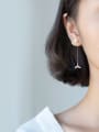 thumb Sterling silver dreamy tail artificial pearl earrings 1