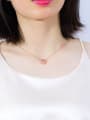 thumb Copper With Rose Gold Plated Cute Cat Necklaces 1