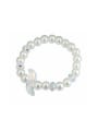thumb Fashion White Imitation Pearls austrian Crystals Bracelet 2