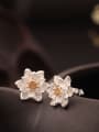thumb Flower Double Color stud Earring 0