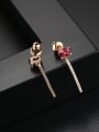 thumb Copper With 3A cubic zirconia Fashion Geometric Stud Earrings 3