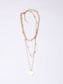 thumb Titanium With Gold Plated Simplistic Round Multi Strand Necklaces 2