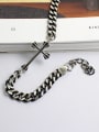 thumb Retro style Cross Antique Silver Plated Bracelet 2