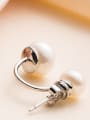 thumb Double Freshwater Pearl stud Earring 2