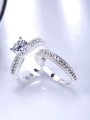 thumb Simply Style Round Shaped Zircon Ring Set 2