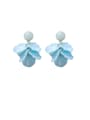 thumb Alloy With Acrylic  Personality Multi-layered petals  Drop Earrings 3