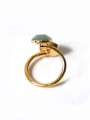 thumb Fashion Gemstones Gold Plated Opening Ring 1