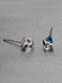 thumb Tiny Cube austrian Crystal Stud Earrings 1