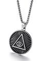 thumb Exquisite Eye Shaped Enamel Titanium Pendant 0