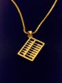 thumb Women Delicate Abacus Shaped Necklace 1