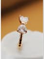thumb Bow Zircons Rose Gold Plated Ring 0